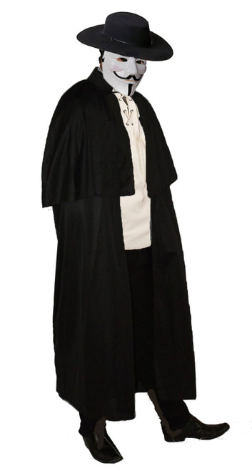 Phantom Planter Vendetta Old English Victorian Guy Fawkes Anonymous Highway Man Cloak Hat Mask Halloween Fancy Dress Phantom Planter Vendetta Old English Victorian Guy Fawkes Anonymous Highway Man Cloak Hat Mask Halloween Fancy Dress