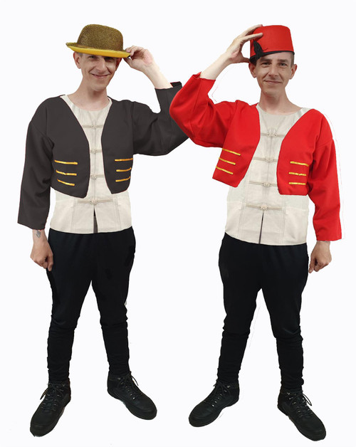 Adults Organ Grinder & Monkey Stag Night Best Man & Groom Fancy Dress Costume
