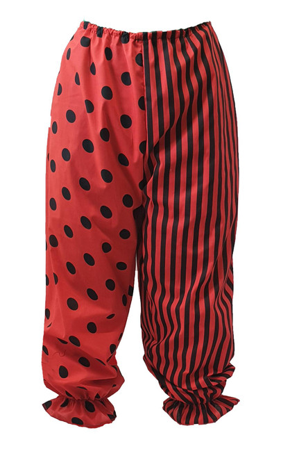 Mens Hallowen Circus Horror Clown Pants 10" Collar Sinister Mask Fancy Dress 