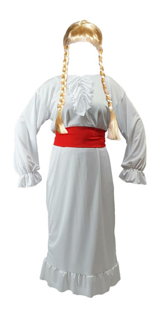 Adults Annabelle Conjuring Haunted Horror Doll Halloween Movie Fancy Dress Costume