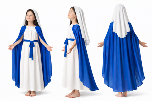 Childs Nativity Virgin Mary School Christmas Play World Book Day Fancy Dress Costume