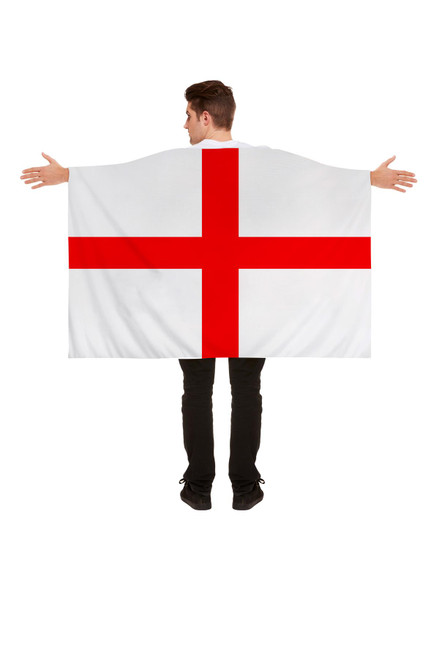 Adults England Flag Cape St Georges Day St George Cross English Supporters Fancy Dress