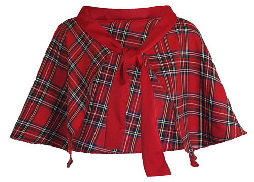 Adults Royal Stewart Traditonal Tartan Shawl Burns Night Hogmanay Scotland Fancy Dress Cape