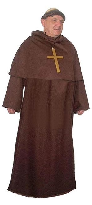 Adults Medieval Friar Tuck Merry Men Monk Gothic Viking Religious Halloween Fancy Dress Costume Adults Medieval Friar Tuck Merry Men Monk Gothic Viking Religious Halloween Fancy Dress Costume