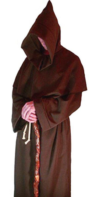 Adults Medieval Monk Gothic Druid Viking Religious Friar Halloween Fancy Dress Costume Adults Medieval Monk Gothic Druid Viking Religious Friar Halloween Fancy Dress Costume