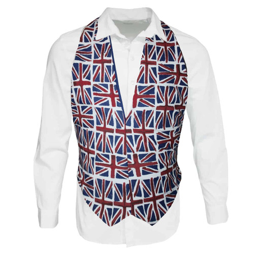 Childs Union Jack Flag Backless Waistcoat United Kingdom UK Great Britain GB Supporters Fancy Dress Childs Union Jack Flag Backless Waistcoat United Kingdom UK Great Britain GB Supporters Fancy Dress