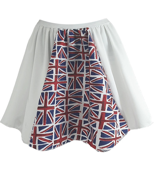 Adults 15" (38cm) Length Skirt National Flag of United Kingdom Union Jack GB UK Great Britain Supporters Fancy Dress