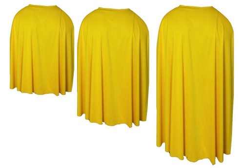 Adults Plain Yellow Superhero Cape Fancy Dress Costume Accessory Adults Plain Yellow Superhero Cape Fancy Dress Costume Accessory