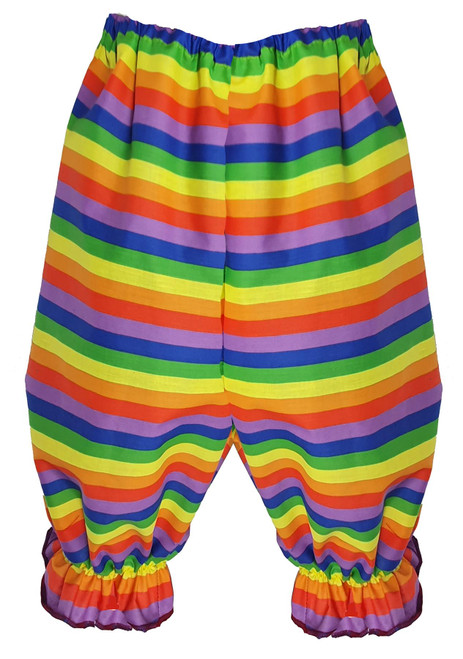 Adults Short Length Rainbow Stripe Bloomers LGBT Pride March Festival Fancy Dress