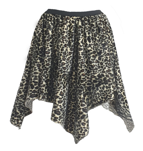 Ladies Cavewoman Handkerchief Skirt Jurassic Prehistoric Fancy Dress [2 Sizes]