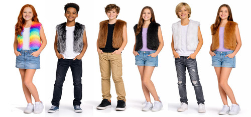 Childs Dragon Trainer Faux Fur Waistcoat Viking Medieval Animal Fancy Dress Costume Accessory [Age 8-12 Years]