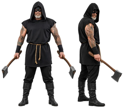 Adults Medieval Executioner Hangman Headsman Halloween Fancy Dress Costume