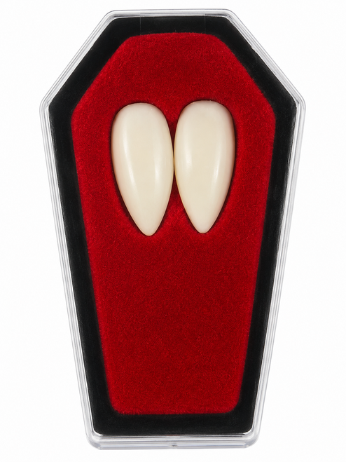 Halloween Vampire Fangs Dracula Teeth & Adhesive Fancy Dress Costume Accessory