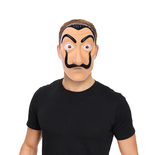 Adults Ladies Mens Eccentric Artist Mask Bank Robber Heist Halloween Fancy Dress Costume Outfit Accessory