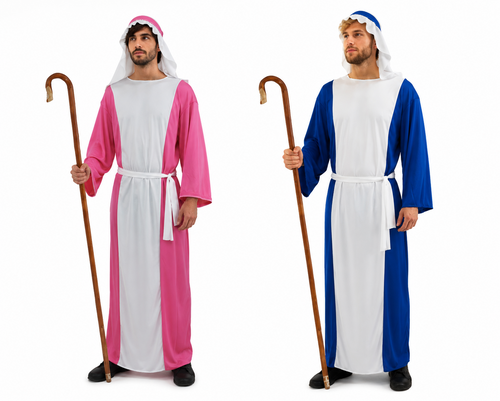 Adults Shepherd Wise Man Christmas Xmas Nativity Fancy Dress Costume [2 Colours]