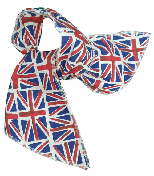 Adults Union Jack Flag Neck Scarf United Kingdom Great Britain Supporters Fancy Dress [One Size]