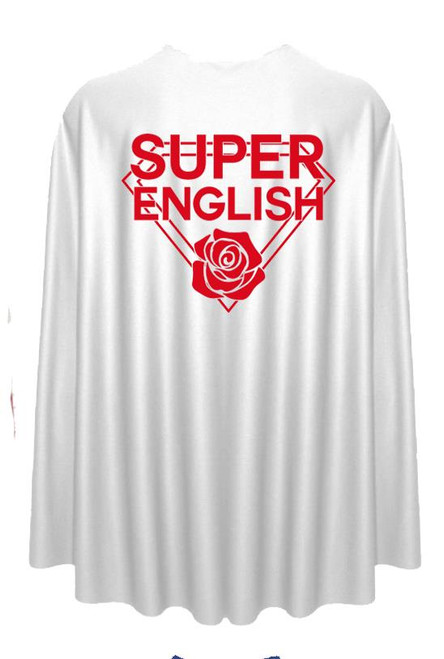 Adults Super English 35" Length Superhero Cape St Georges Day England Supporters Fancy Dress