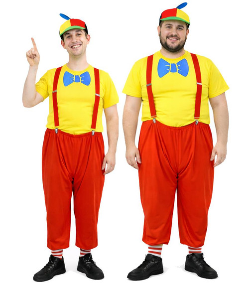 Adults Traditional Tweedle Dee Tweedle Dum World Book Day Wonderland Fancy Dress Costume [2 Sizes]