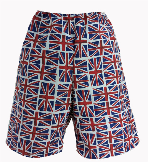 Adults Union Jack Shorts National Flag United Kingdom Great Britain Fancy Dress