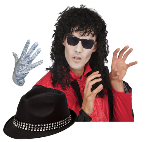 Adults 1980s 1990s Pop Music King Icon Decades Jacko Fancy Dress Kit