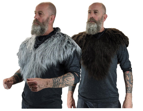 Adults Faux Fur Viking Chest Plate Medival Pagan Warrior Fancy Dress Costume Accessory Adults Faux Fur Viking Chest Plate Medival Pagan Warrior Fancy Dress Costume Accessory