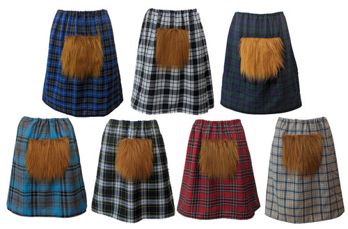Adults Tartan Kilt With Sporra Scotsman Scottish Scotland Patriotic Fancy Dress Costume Accessory Adults Tartan Kilt With Sporra Scotsman Scottish Scotland Patriotic Fancy Dress Costume Accessory