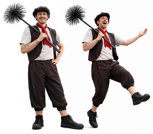 Adults Bert The Singing Chimney Sweep Movie World Book Day Pantomime Fancy Dress Costume