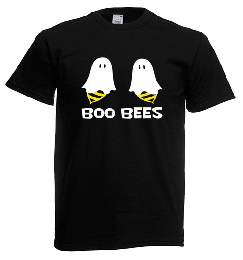 Adults Boo Bees Funny Rude Adult Halloween Boobs Unisex Black T-Shirt Adults Boo Bees Funny Rude Adult Halloween Boobs Unisex Black T-Shirt