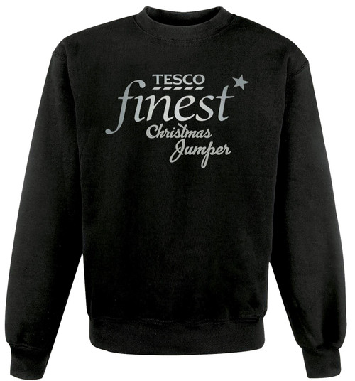 Unisex Black Supermarket Finest Christmas Festive Xmas Sweatshirt
