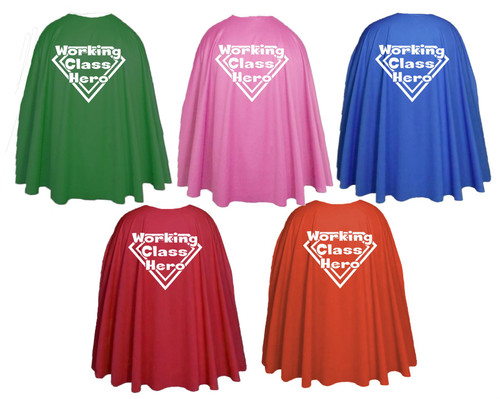 Adults 35" Length Working Class Hero Superhero Cape Fancy Dress Costume Accessory