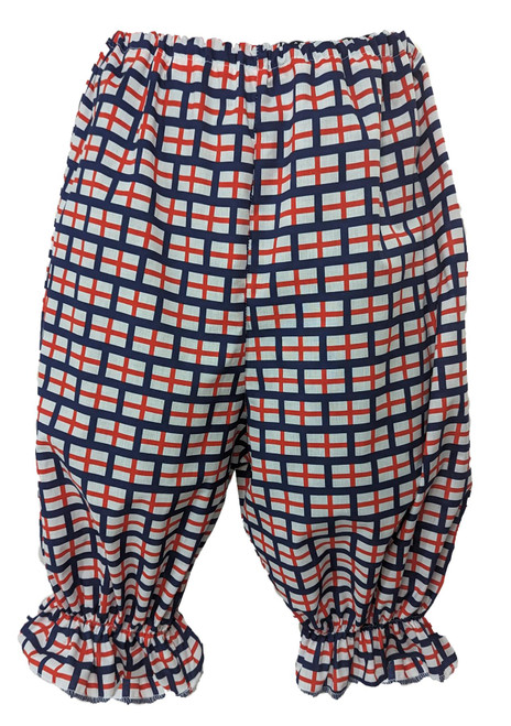 Adults St George Cross National Flag of England Short Bloomers Saint Georges Day Fancy Dress