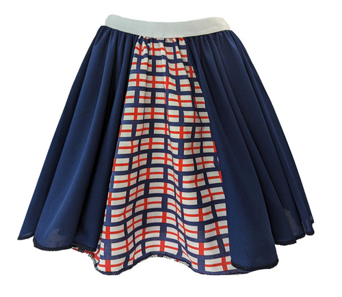 Adults St George Cross Georges Day England Flag 15" (38cm) Length Panel Skirt English Supporters Fancy Dress