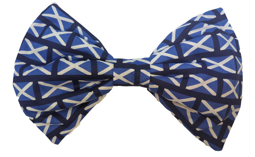 Adults National Flag of Scotland St Andrews Cross Giant Dickie Bowtie Burns Night Scottish Fancy Dress
