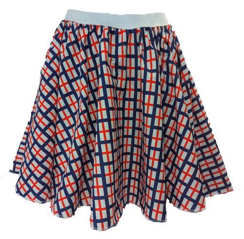 Childs St George Cross Georges Day England Flag 15" Length Skater Skirt English Sports Supporters Fancy Dress Costume Accessory [Age 8-12 Years]
