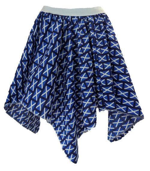 Childs Scotland National Flag Saltire St Andrews Cross Scottish Sports Supporters Handkerchief Skirt Fancy Dress Costume Accessory [Age 8-12 Years]