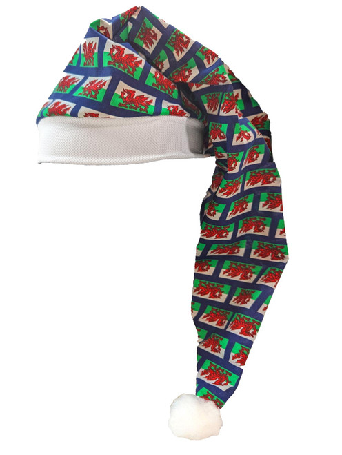 Childs Wales National Flag Baner Cymru Y Ddraig Goch Welsh Sports Supporters St Davids Day Night Cap Fancy Dress [One Size]