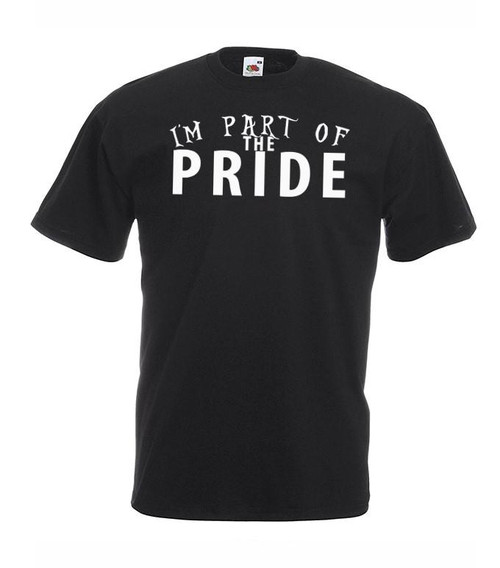 Adults I'm Part of the Pride Wild Animal Family Pack Unisex Black T-Shirt