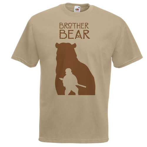 Adults Brother Bear Kenai Adventure Family Cartoon Unisex Khaki T-Shirt