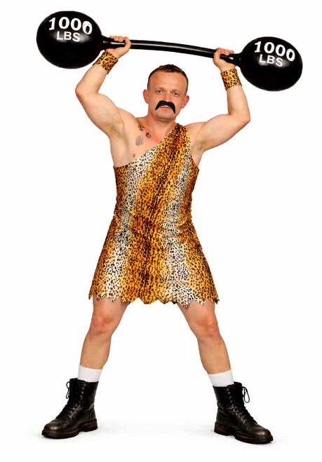 Adults Vintage Victorian Circus Carnival Strongman Fancy Dress Costume