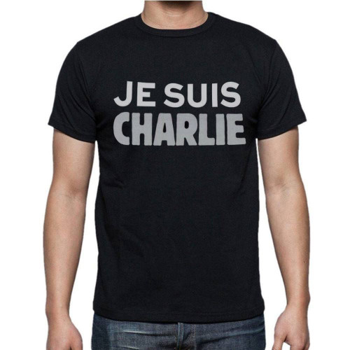 Adults I Am Je Suis Charlie Freedom of Speech Unisex Black T-Shirt