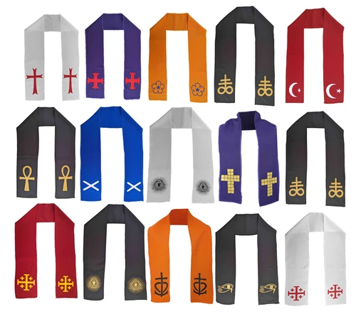 Adults 60" Length Priests Stole Vestment Sash Religious Fancy Dress Costume Accessory