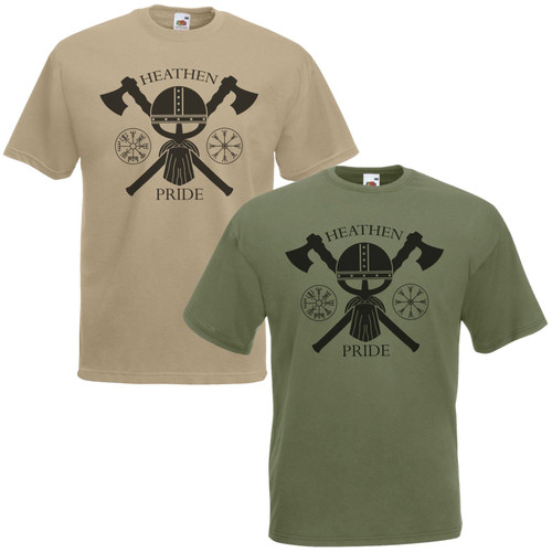 Adults Heathen Pride Viking Battle Axes Nordic Norse Warrior Unisex T-Shirt