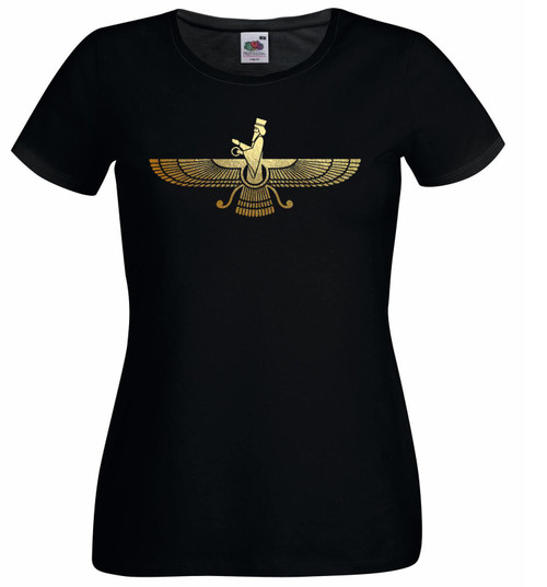 Womens Zoroastrianism 4000 Year Religion Iranian Faith Black Lady Fit T-Shirt Womens Zoroastrianism 4000 Year Religion Iranian Faith Black Lady Fit T-Shirt