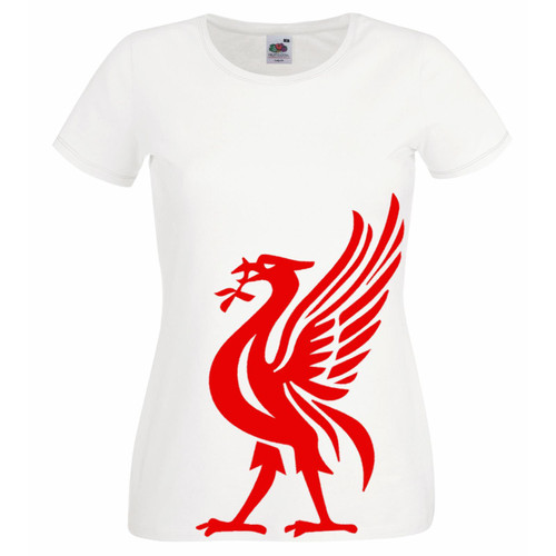 Womens City of Liverpool Liverbird Liverpudlian Scouser Lady Fit White T-Shirt Womens City of Liverpool Liverbird Liverpudlian Scouser Lady Fit White T-Shirt