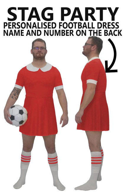 Adults Personlised Football Dress Stag Night Party Euros World Cup Fancy  Dress