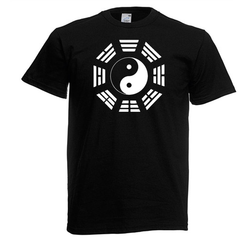 Mens Iching Jung Hexagrams I Ching Yin & Yang Tai Chi Black Unisex T-Shirt