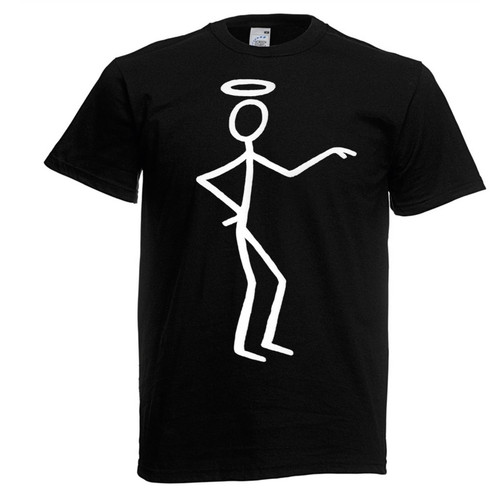 Mens Saint Simon Templar 1970s Stickman Spy Thriller TV Black Unisex T-Shirt Mens Saint Simon Templar 1970s Stickman Spy Thriller TV Black Unisex T-Shirt