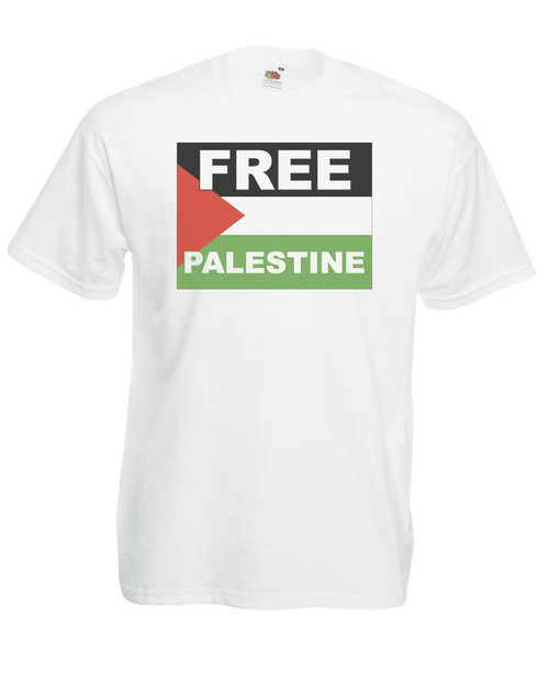 Adults Free Palestine Gaza Solidarity Armed Movement Unisex White T-Shirt