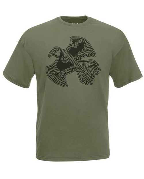 Mens The Raven Totem Welsh Pagan Guardian of Brits Olive Unisex T-Shirt Mens The Raven Totem Welsh Pagan Guardian of Brits Olive Unisex T-Shirt
