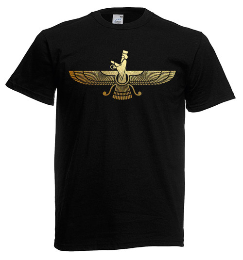 Mens Zoroastrianism 4000 Year Religion Iranian Faith Black Unisex T-Shirt Mens Zoroastrianism 4000 Year Religion Iranian Faith Black Unisex T-Shirt